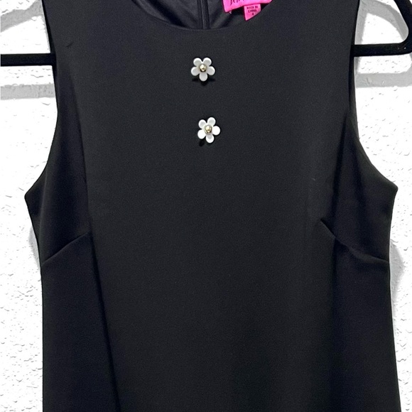Betsey Johnson Black Sheath Cocktail Dress 4 - Picture 13 of 16
